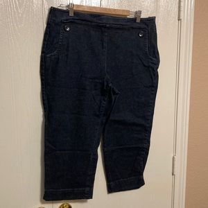 Talbots Denim Capri Pants 16